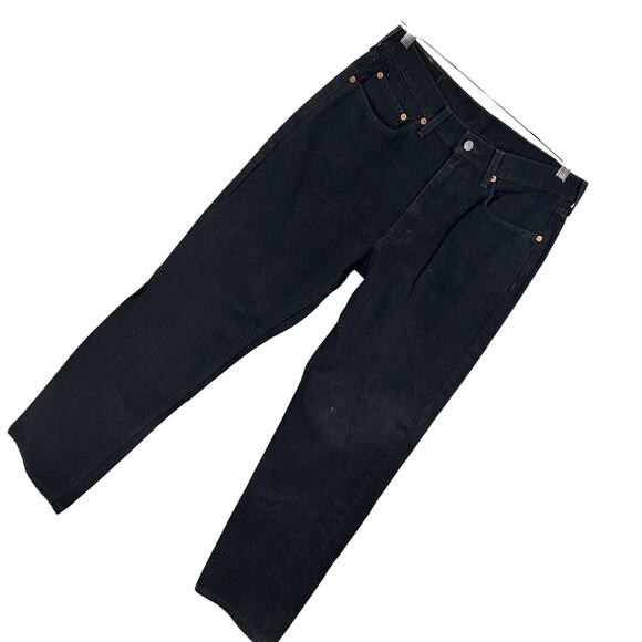 LEVI'S! LEVI STRAUSS & CO.! CLASSIC BLACK DENIM RELAXED JEANS, 550! SZ 32 X 42 - Picture 13 of 13